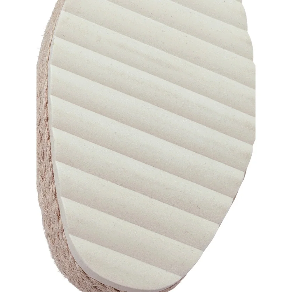 Dr. Scholl's Cream‎ Canvas Espadrille Spring Loafer Slip-on Women's 7.5 M Jute